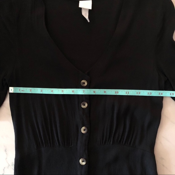 H&M Black buttoned up dress - Picture 10 of 12